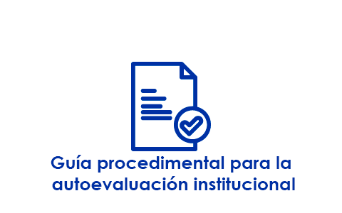 Guía procedimental para la autoevaluación institucional